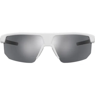 Under Armour Driven 71mm Mirror Shield Sunglasses In Gray