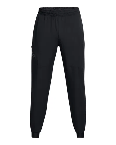 Under Armour Elastic Waist Casual Pants In Black