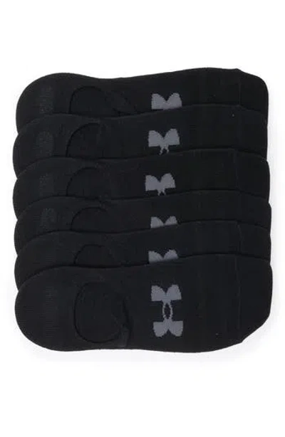 Under Armour Essential 6-pack No-show Socks In Black