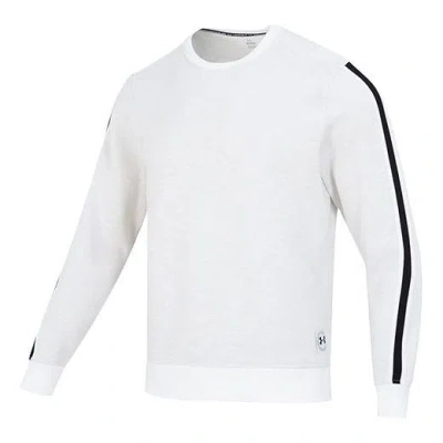 Under Armour Essential Fleece Heritage Crew Sweatshirt 'onyx White'