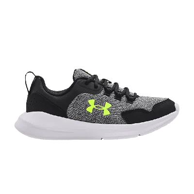 Pre-owned Under Armour Essential Gs 'black Neon Green'