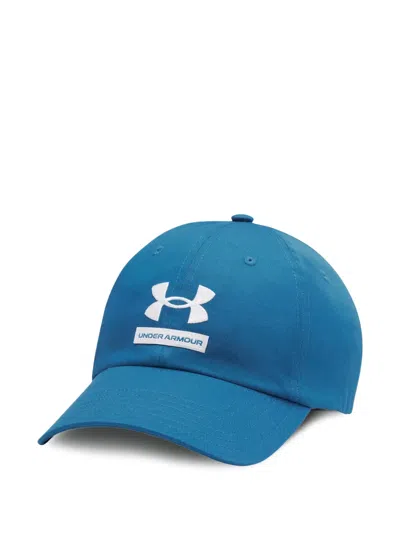 Under Armour Essential Low Logo-patch Baseball Cap In Blue