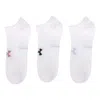 Under Armour Essential No Show 3-pack Socks 'white'