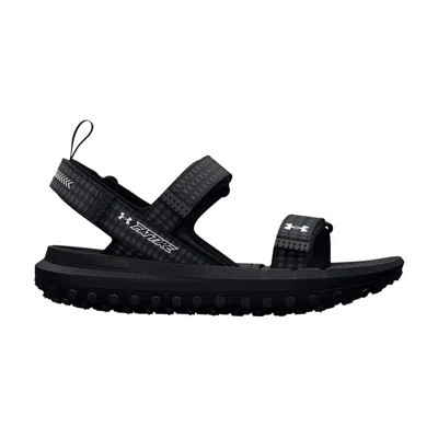 Pre-owned Under Armour Fat Tire Sandal 'black White'