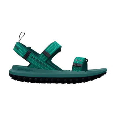 Pre-owned Under Armour Fat Tire Sandal 'coastal Teal Black'