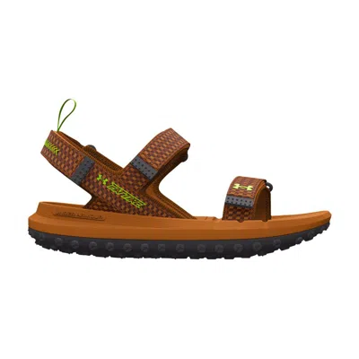 Pre-owned Under Armour Fat Tire Sandal 'honey Orange Ivory' In Brown
