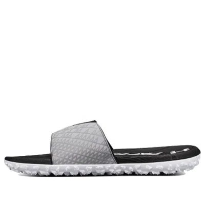 Under Armour Fat Tire Slippers Black/grey In Gray