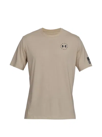Under Armour Flag-print T-shirt In Neutral