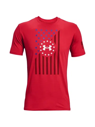 Under Armour Flag-print T-shirt In Red