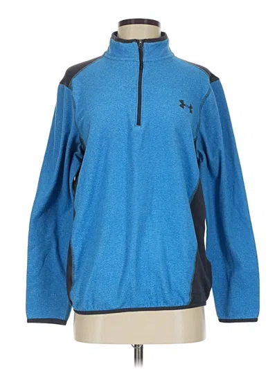 Pre-owned Under Armour Fleece Jacket In Blue