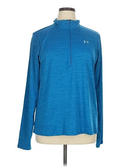 Pre-owned Under Armour Fleece Jacket In Blue