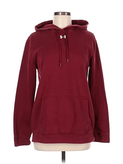 Pre-owned Under Armour Fleece Jacket In Burgundy