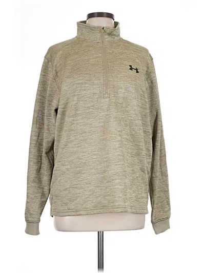 Pre-owned Under Armour Fleece Jacket In Gold