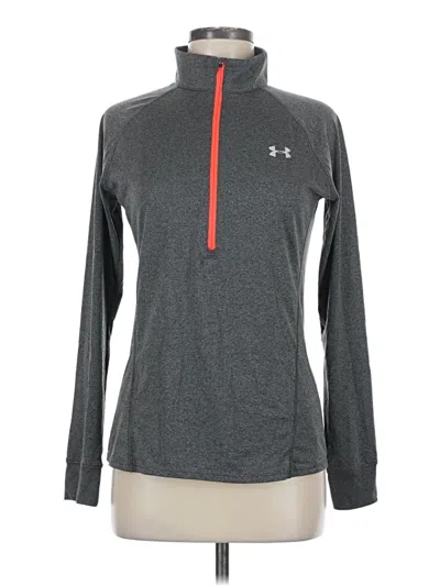 Pre-owned Under Armour Fleece Jacket In Gray