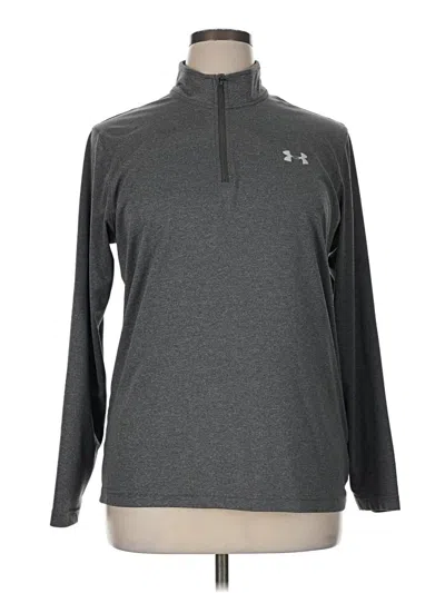 Pre-owned Under Armour Fleece Jacket In Gray