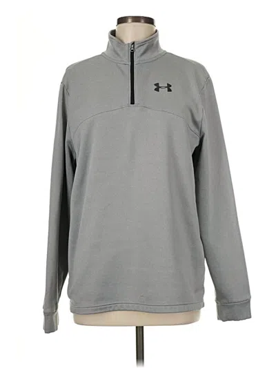 Pre-owned Under Armour Fleece Jacket In Gray