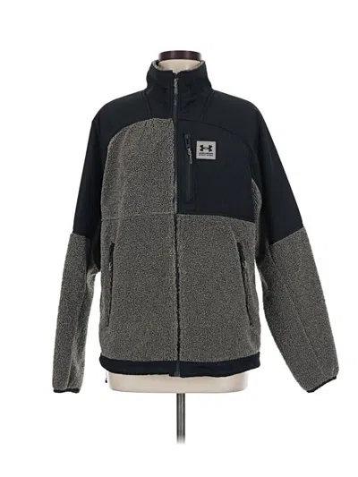 Pre-owned Under Armour Fleece Jacket In Gray