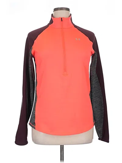 Pre-owned Under Armour Fleece Jacket In Orange