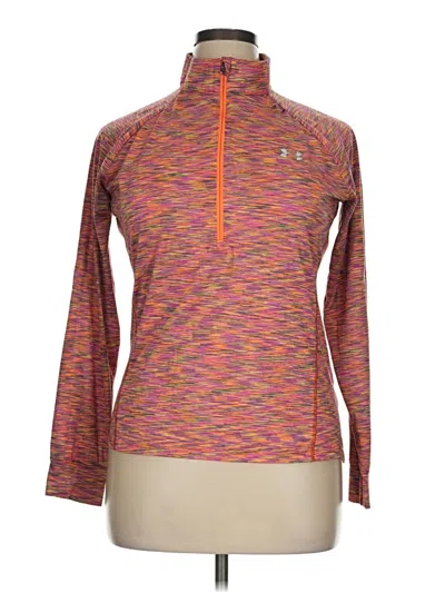 Pre-owned Under Armour Fleece Jacket In Orange