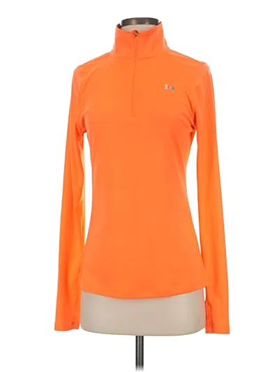 Pre-owned Under Armour Fleece Jacket In Orange
