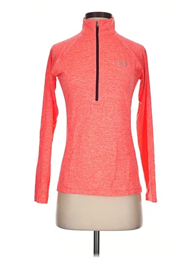 Pre-owned Under Armour Fleece Jacket In Orange