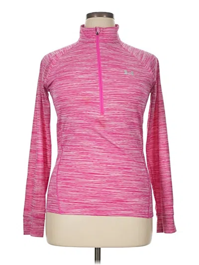 Pre-owned Under Armour Fleece Jacket In Pink
