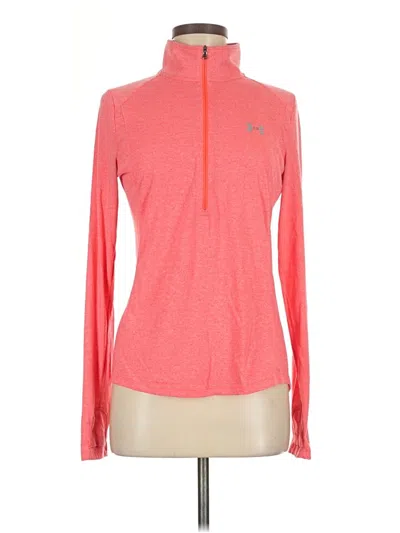 Pre-owned Under Armour Fleece Jacket In Pink