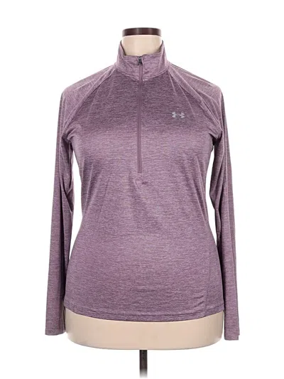 Pre-owned Under Armour Fleece Jacket In Purple