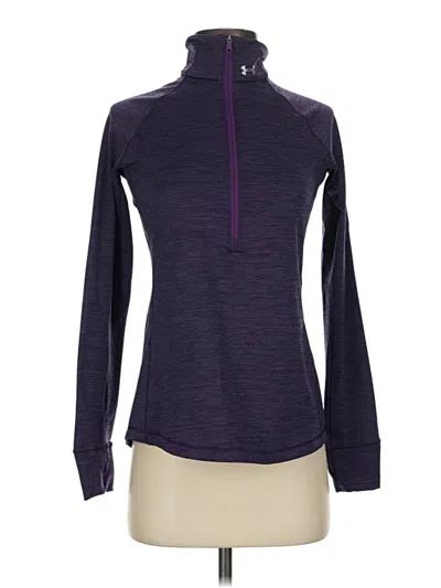 Pre-owned Under Armour Fleece Jacket In Purple