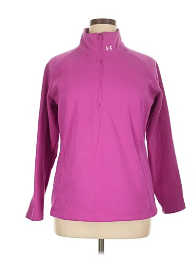 Pre-owned Under Armour Fleece Jacket In Purple