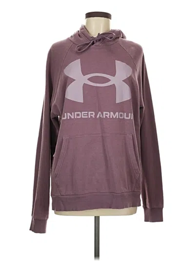 Pre-owned Under Armour Fleece Jacket In Purple