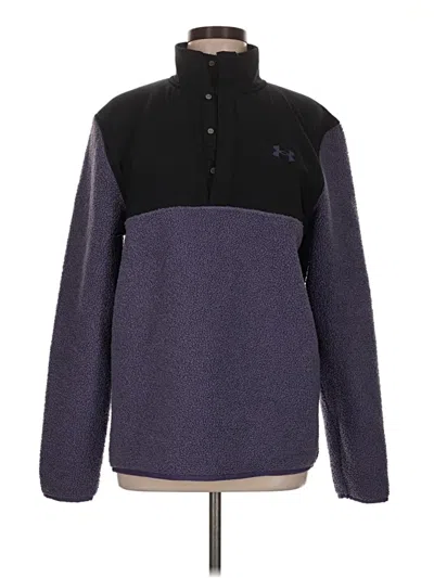 Pre-owned Under Armour Fleece Jacket In Purple