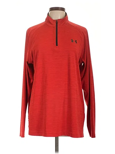 Pre-owned Under Armour Fleece Jacket In Red