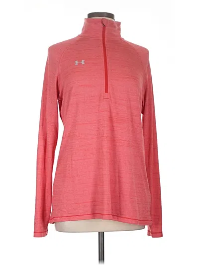 Pre-owned Under Armour Fleece Jacket In Red