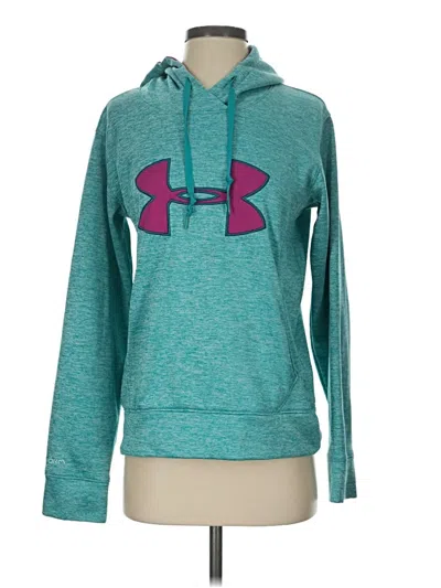 Pre-owned Under Armour Fleece Jacket In Teal