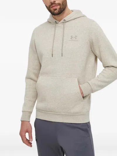 Under Armour Fleece Logo Hoodie In Gray