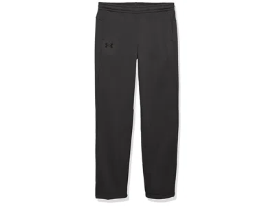 Under Armour Fleece Pants (big Kids) Boy's Casual Pants Black/black : Xs (7 Big Kid), Polyester/fleece/cotton
