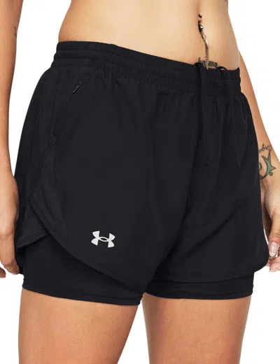 UNDER ARMOUR WOMEN'S FLY-BY 2-IN-1 SHORTS