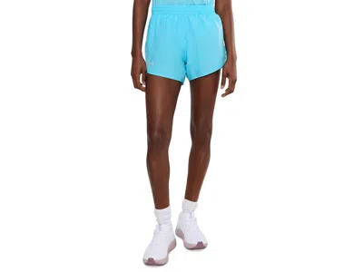 Under Armour Fly By Shorts Women's Shorts Fresco Blue/fresco Blue/reflective: Xs (us 0-2), Polyester