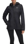 Under Armour Forefront Rain Jacket In Black