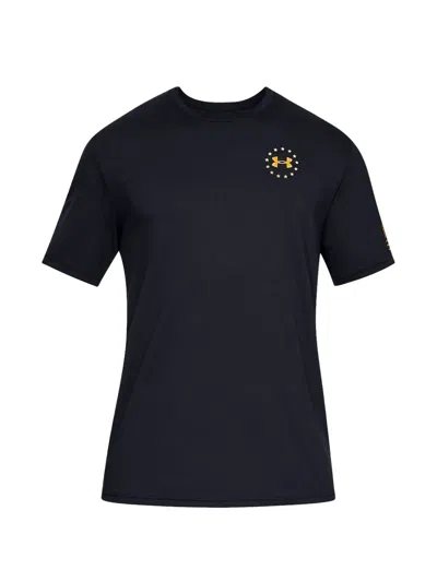 Under Armour Freedom Flag T-shirt In Black
