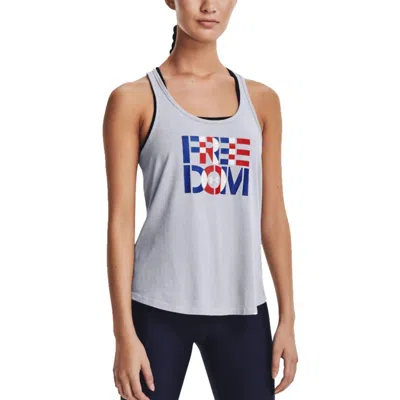 Under Armour Freedom Flag Tank Top In Gray