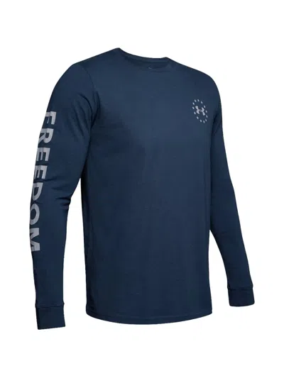 Under Armour Freedom New Flag Long-sleeve T-shirt In Blue