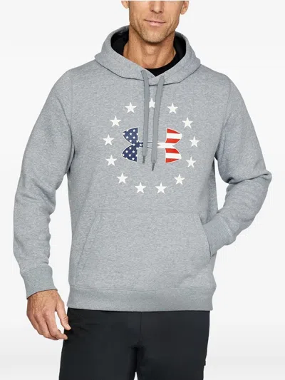 Under Armour Freedom Rival Hoodie In Gray