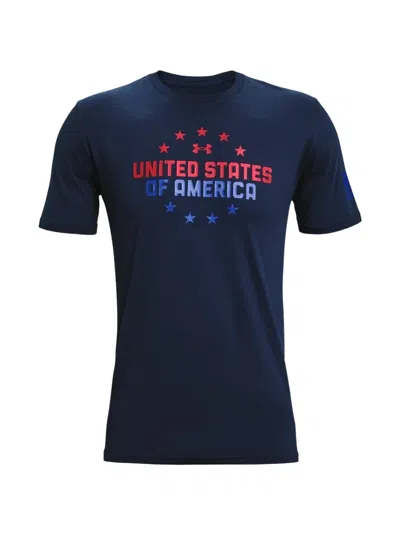 Under Armour Freedom Usa T-shirt In Blue