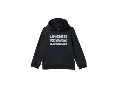 Under Armour Frogskn Logo Hoodie (big Kid) Boy's Workout Black : Sm (8 Big Kid), Cotton/fleece/polyester