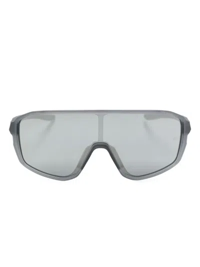 Under Armour Game Day Logo-engraved Sunglasses In Grey