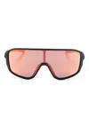 Under Armour Gameday/g Shield-frame Sunglasses In Black