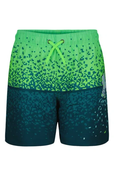 Under Armour Kids'  Gamer Graphic Swim Trunks In Green