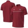 Under Armour Men's Garnet South Carolina Gamecocks Performance Drive Chest Stripe Polo Shirt In Burgundy